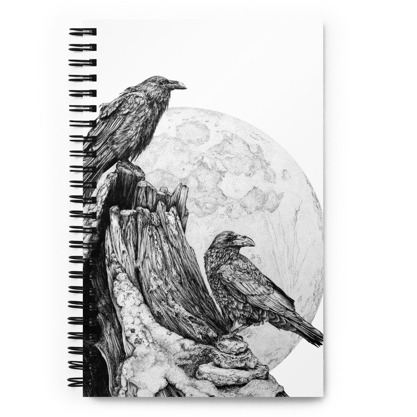 Lunar Ravens- Spiral Notebook